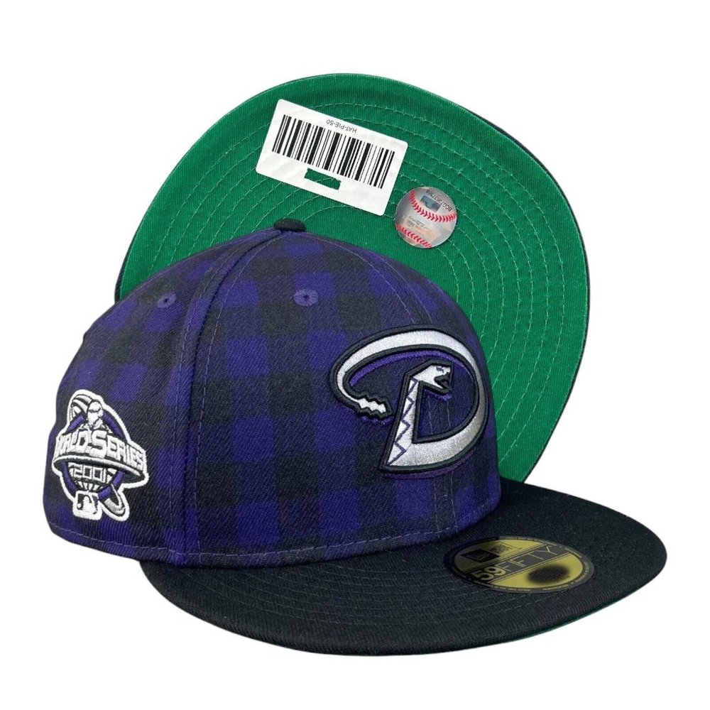 New Era Arizona Diamondbacks 59FIFTY Fitted Hat 2001 World Series Patch 7 5/8